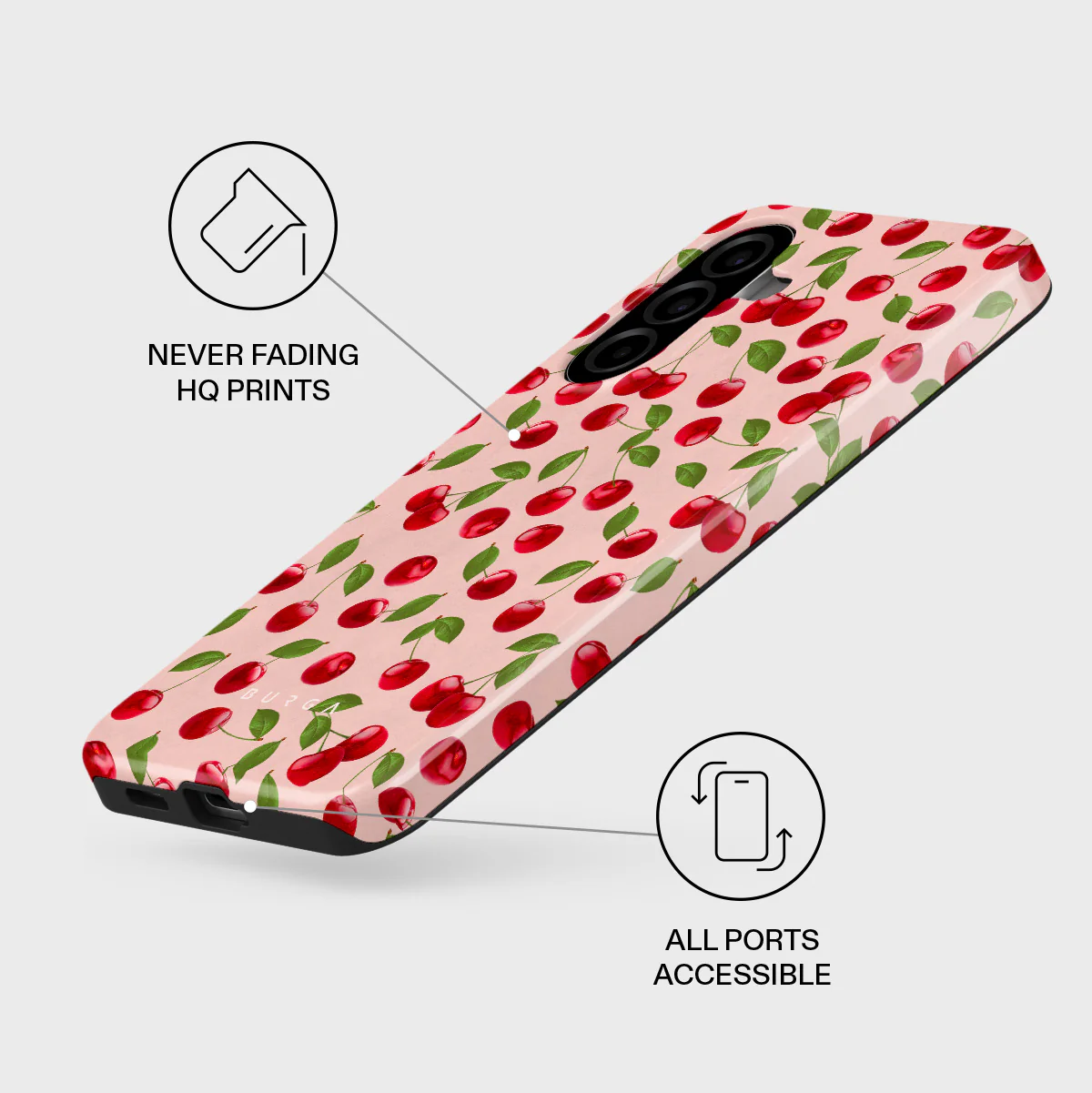Afternoon Treat - Cherry Samsung Galaxy A57 5G Case - Image 3