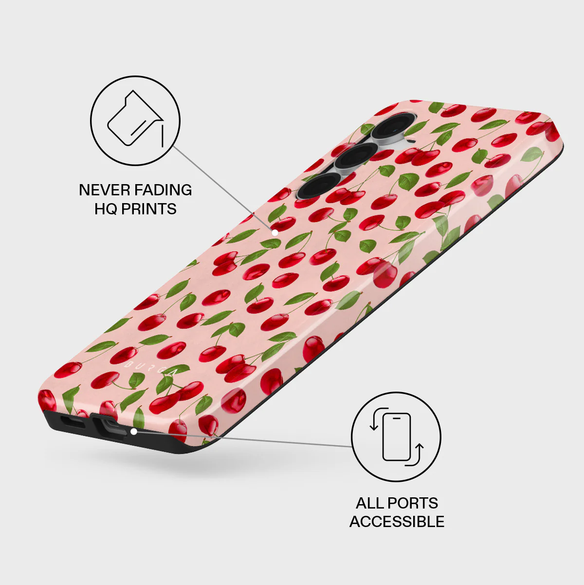 Afternoon Treat - Cherry Samsung Galaxy S25 FE Case - Image 3