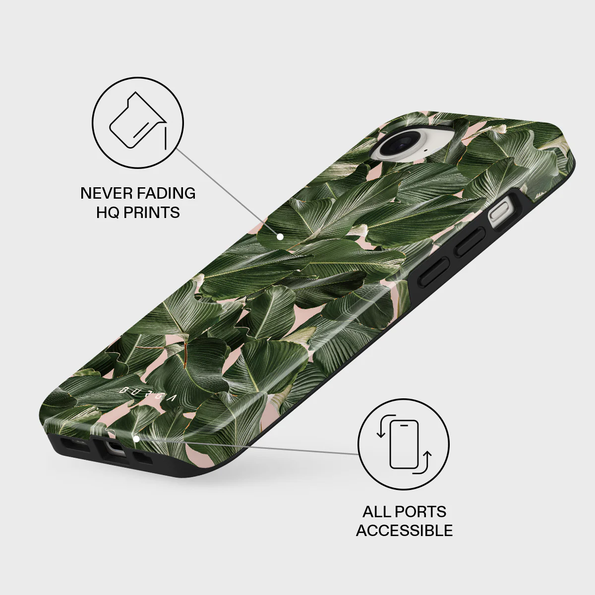So Lush - Bannana Leaves iPhone 17e Case - Image 3