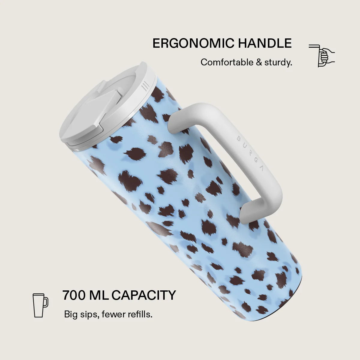 Barely Awake - EasyGrip Travel Mug - Image 2