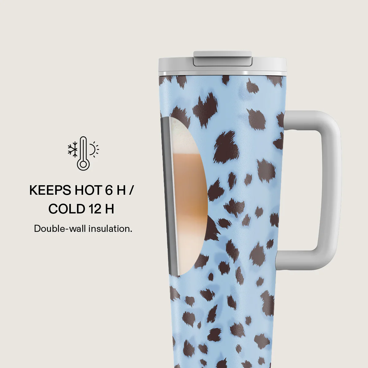 Barely Awake - EasyGrip Travel Mug - Image 4