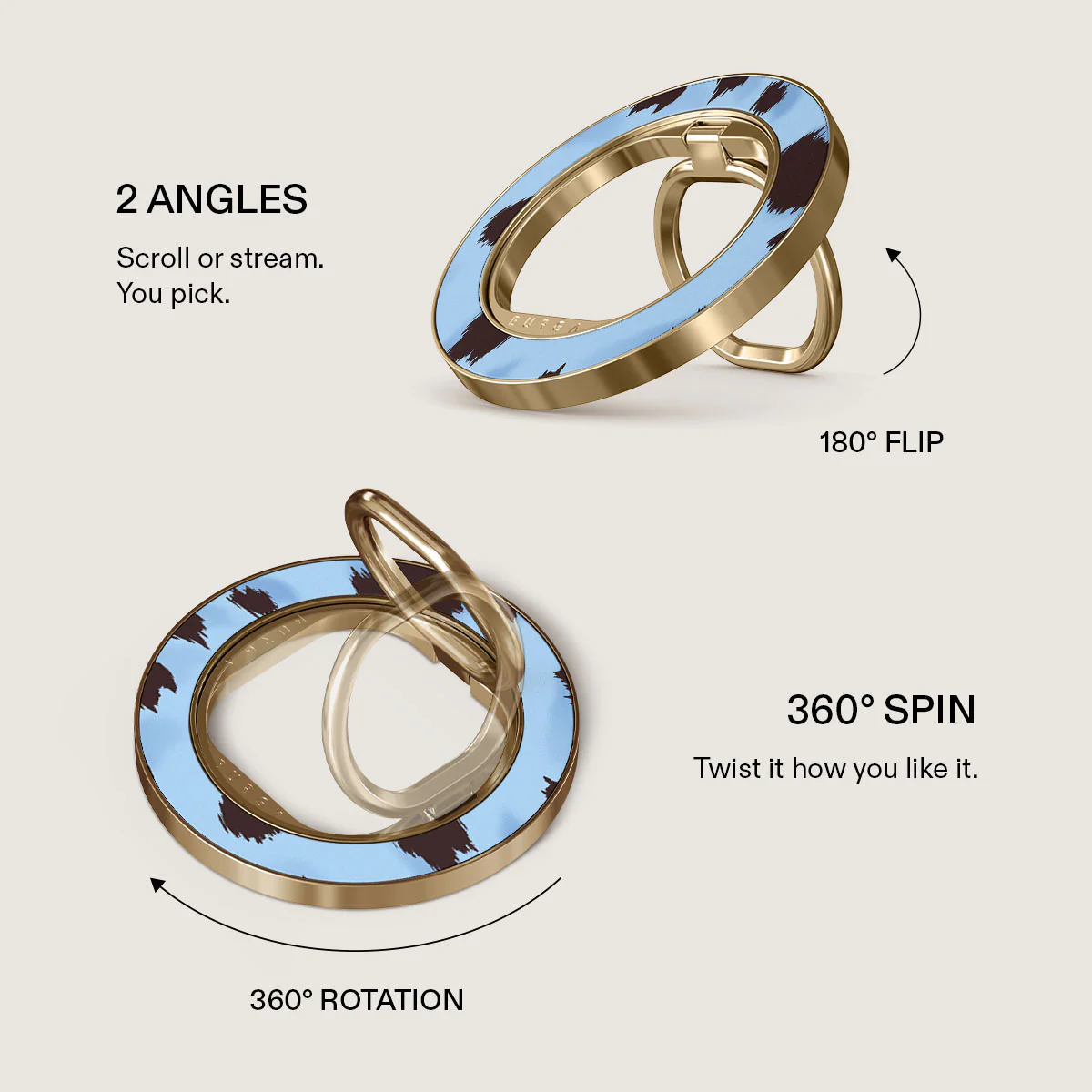 Barely Awake - Magnetic Ring Holder - Image 7