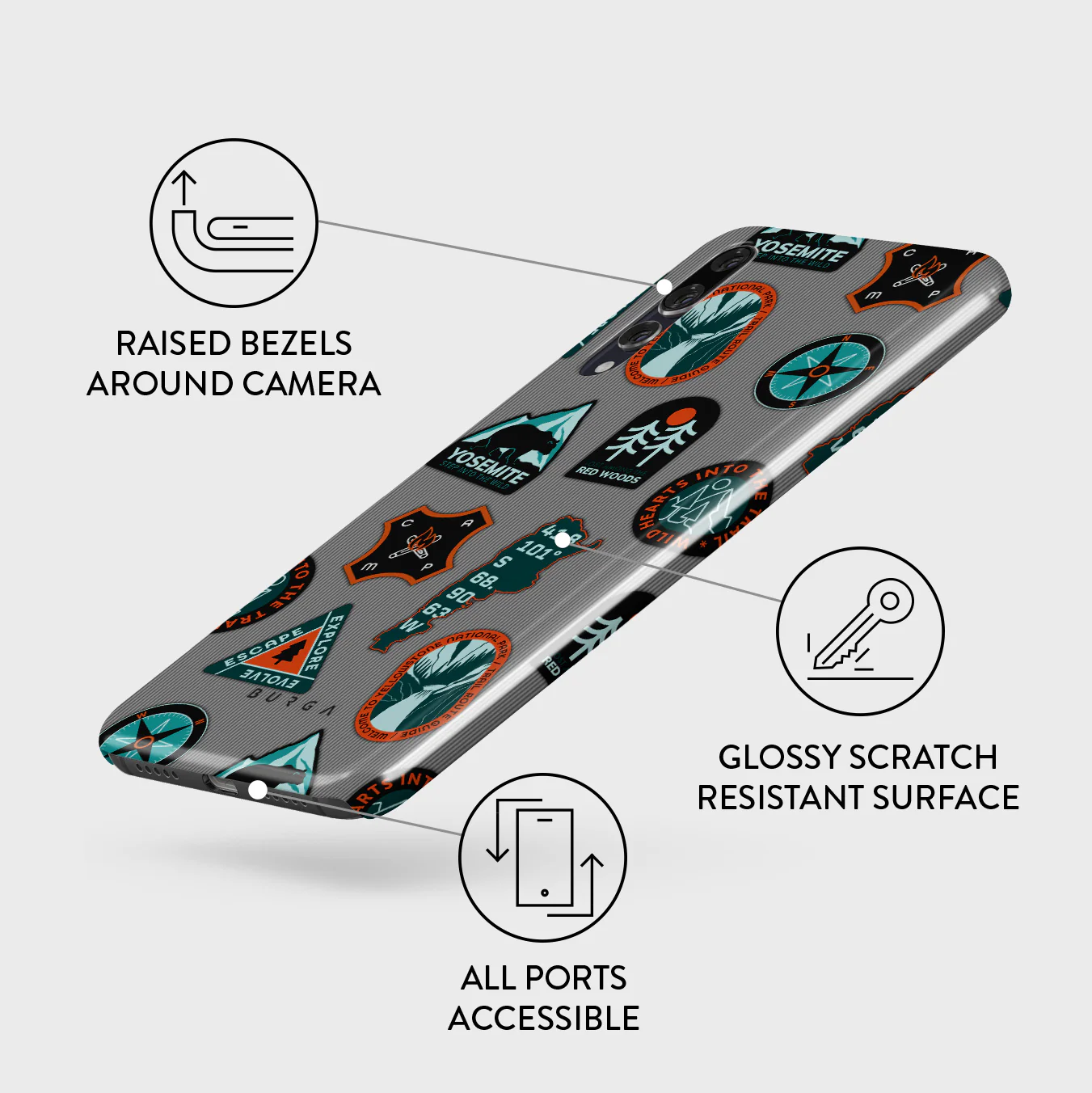Basecamp - Huawei P20 Case - Image 3