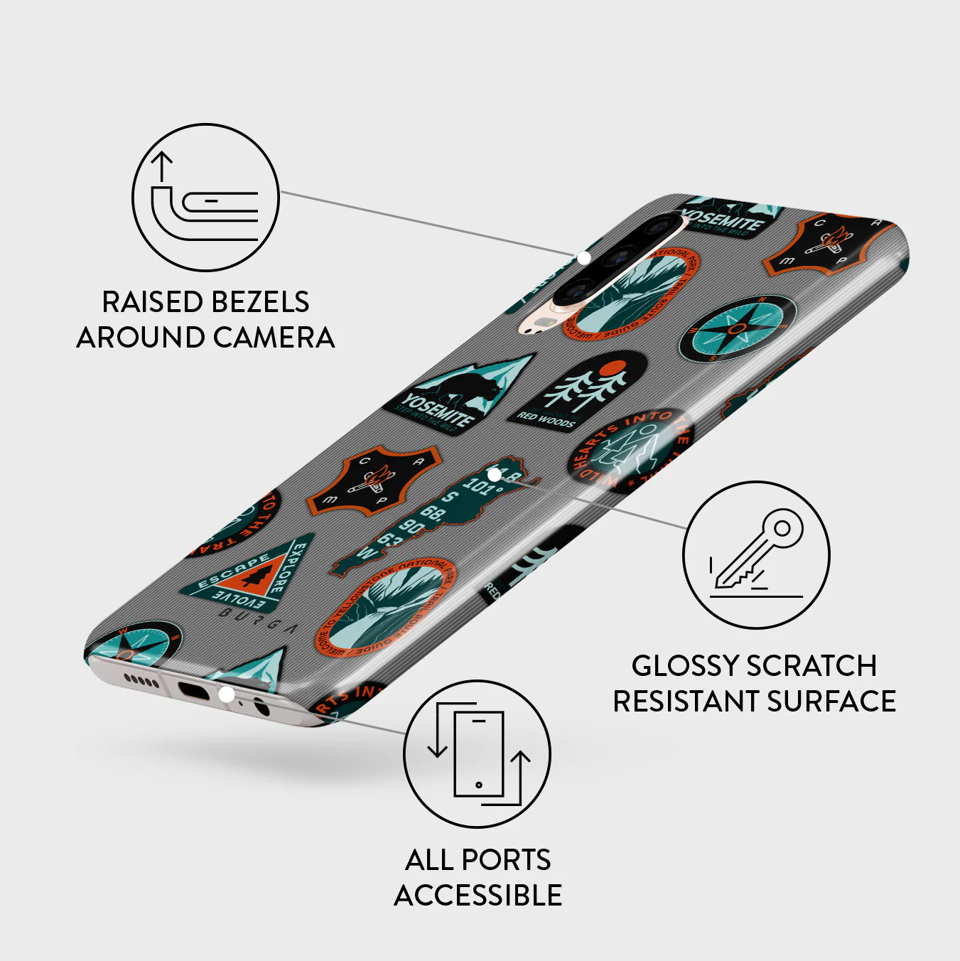Basecamp - Huawei P30 Case - Image 3