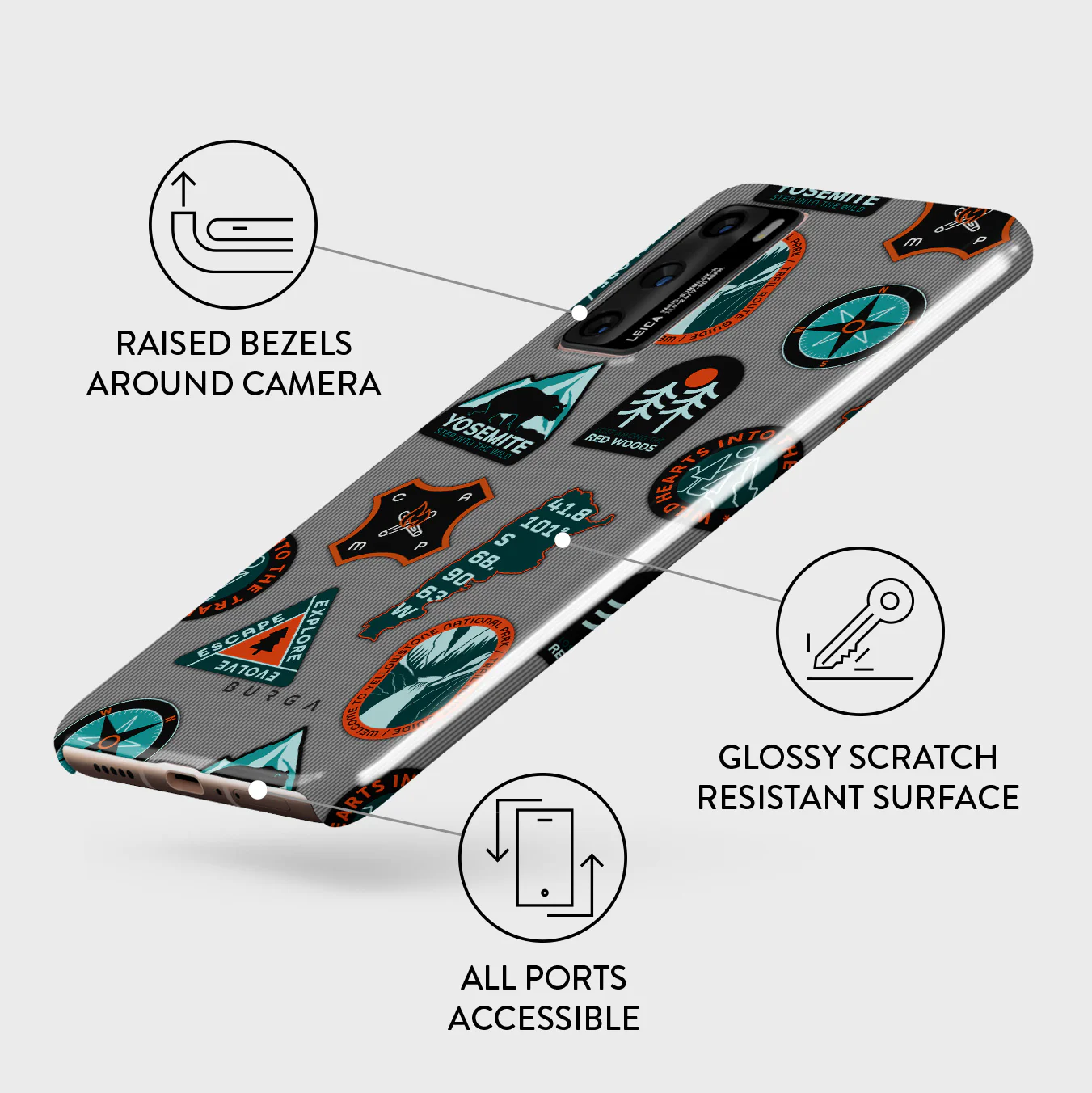 Basecamp - Huawei P40 Case - Image 3