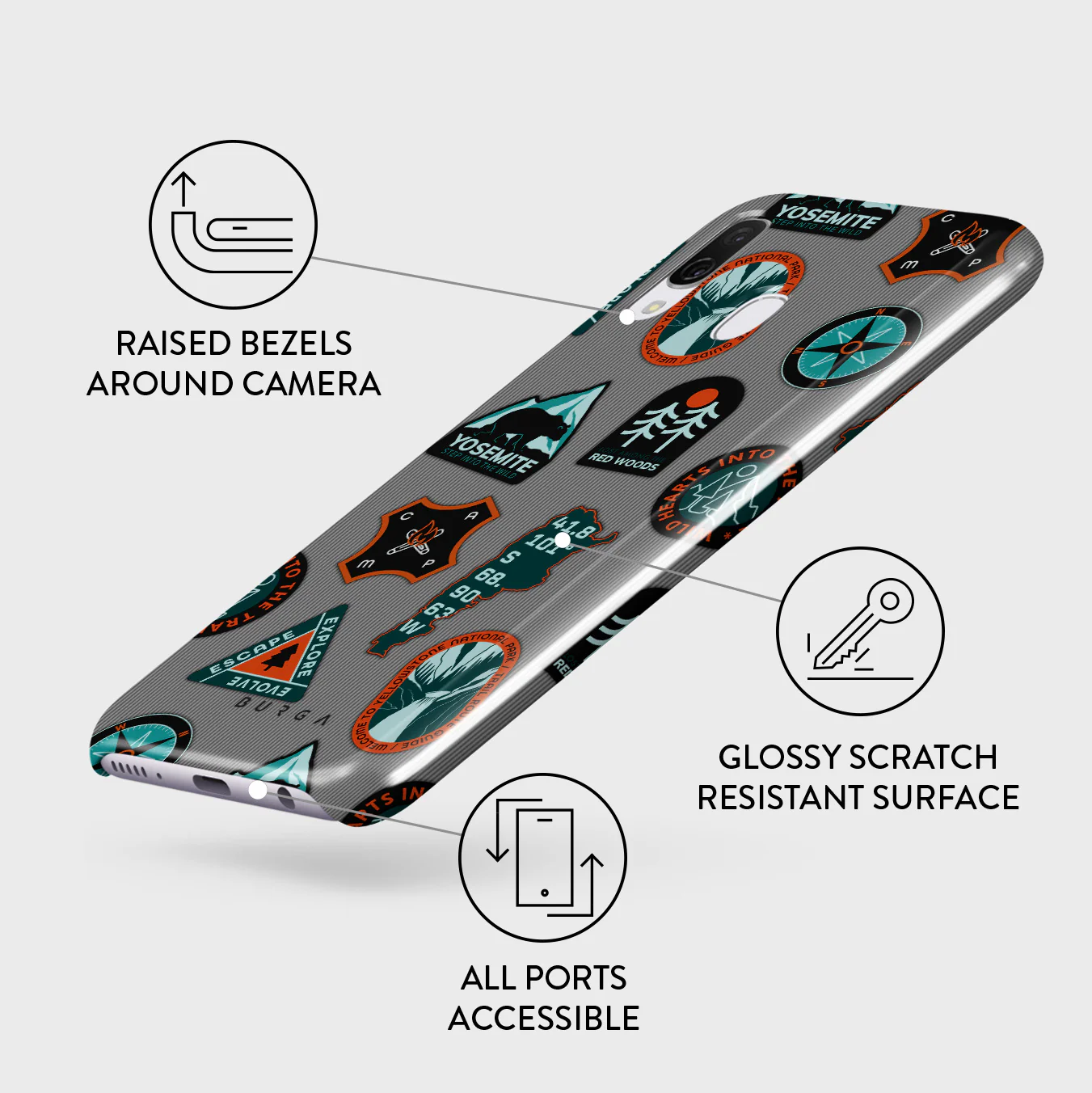 Basecamp - Samsung Galaxy A40 Case - Image 3