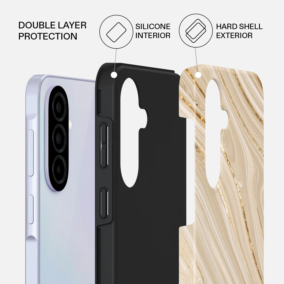 Full Glam - Beige Samsung Galaxy A37 5G Case - Image 2