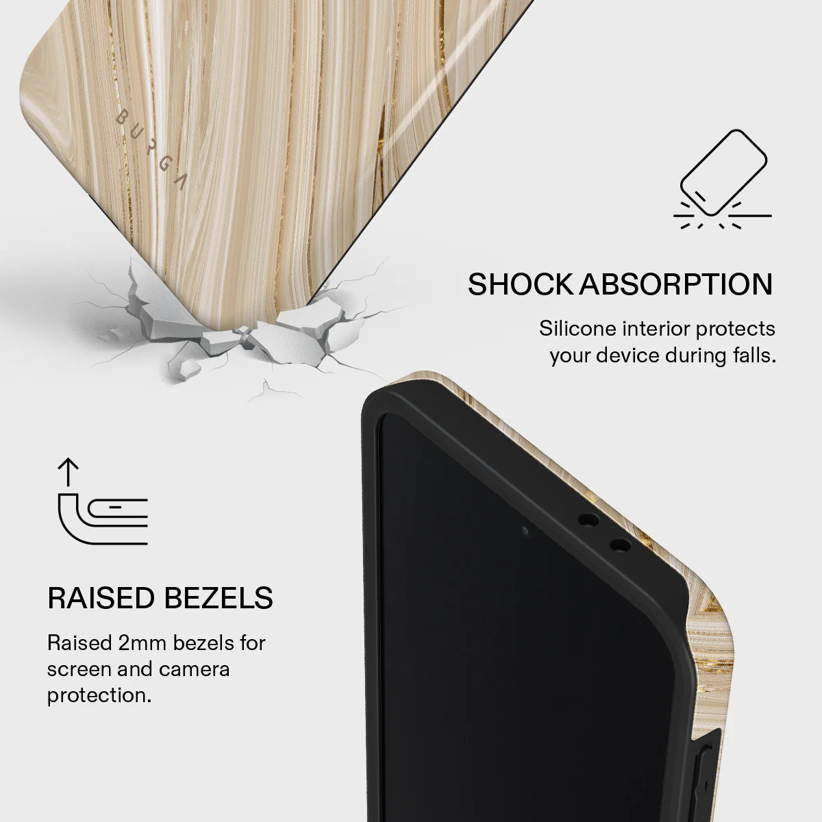 Full Glam - Beige Samsung Galaxy A37 5G Case - Image 4