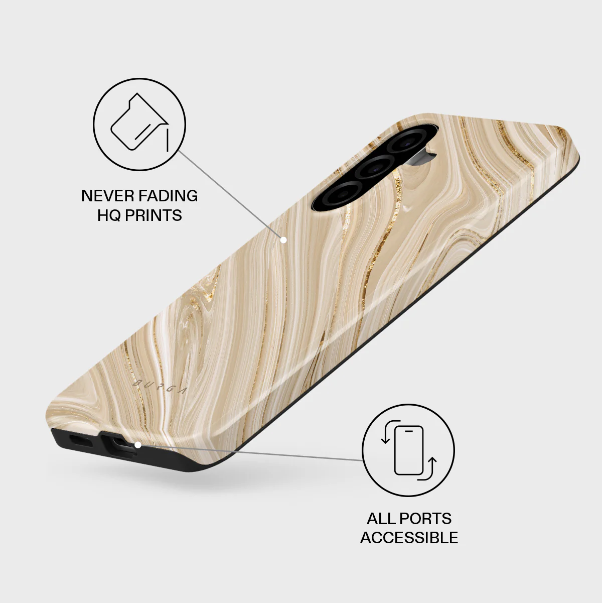 Full Glam - Beige Samsung Galaxy A57 5G Case - Image 3