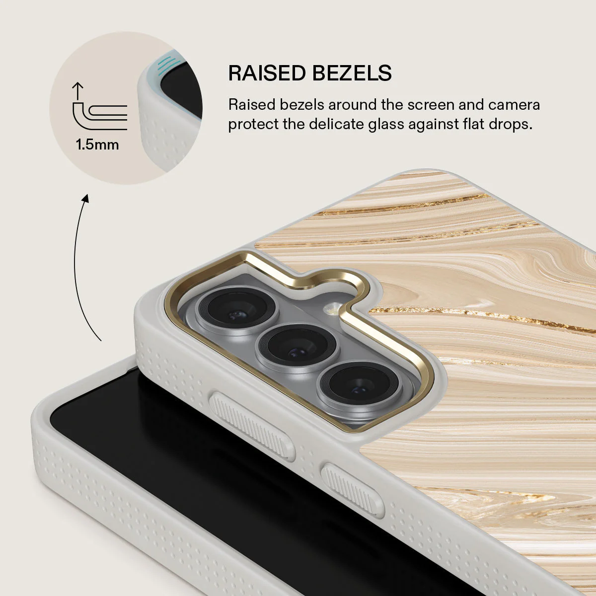 Full Glam - Beige Samsung Galaxy S26 Case - Image 29