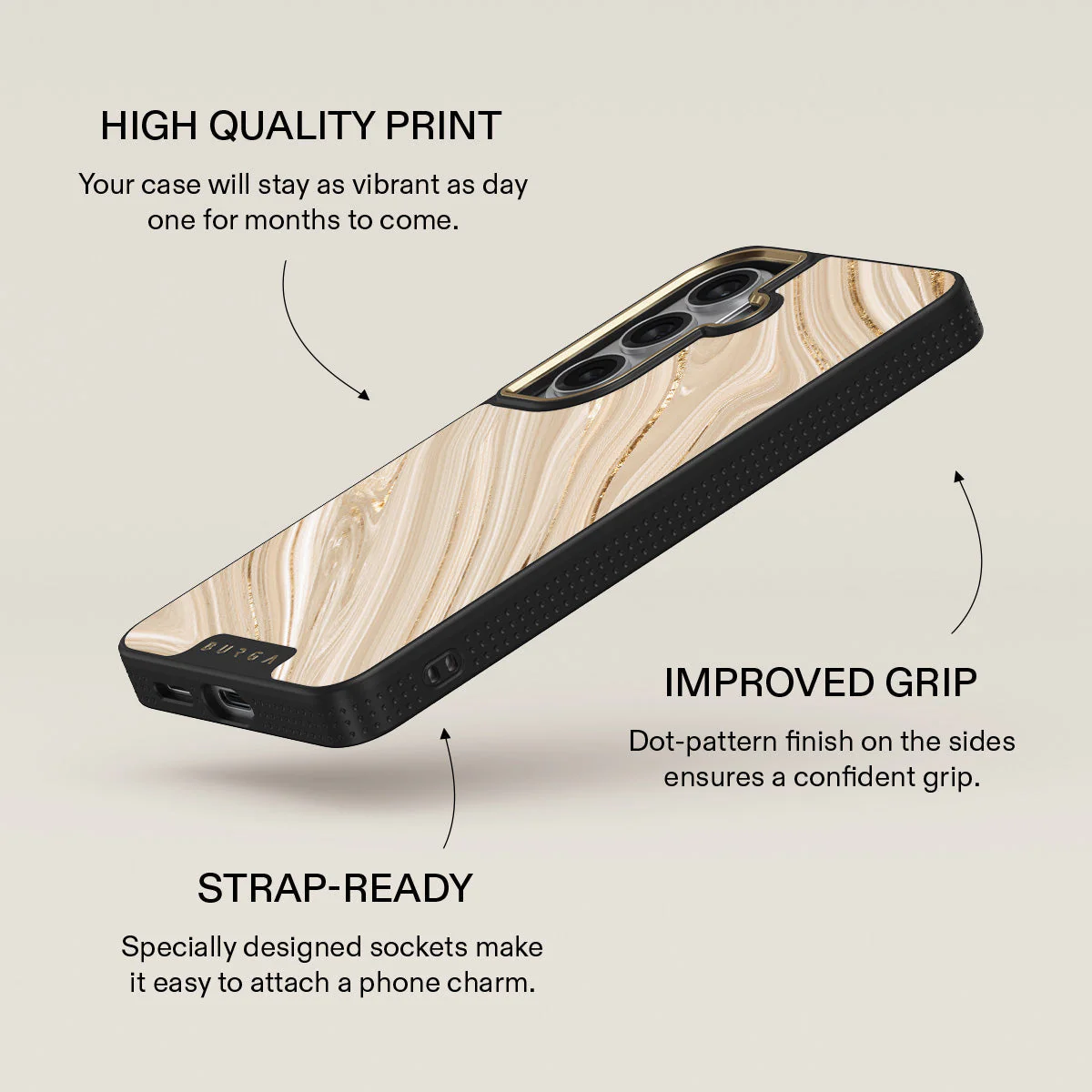 Full Glam - Beige Samsung Galaxy S26 Case - Image 9