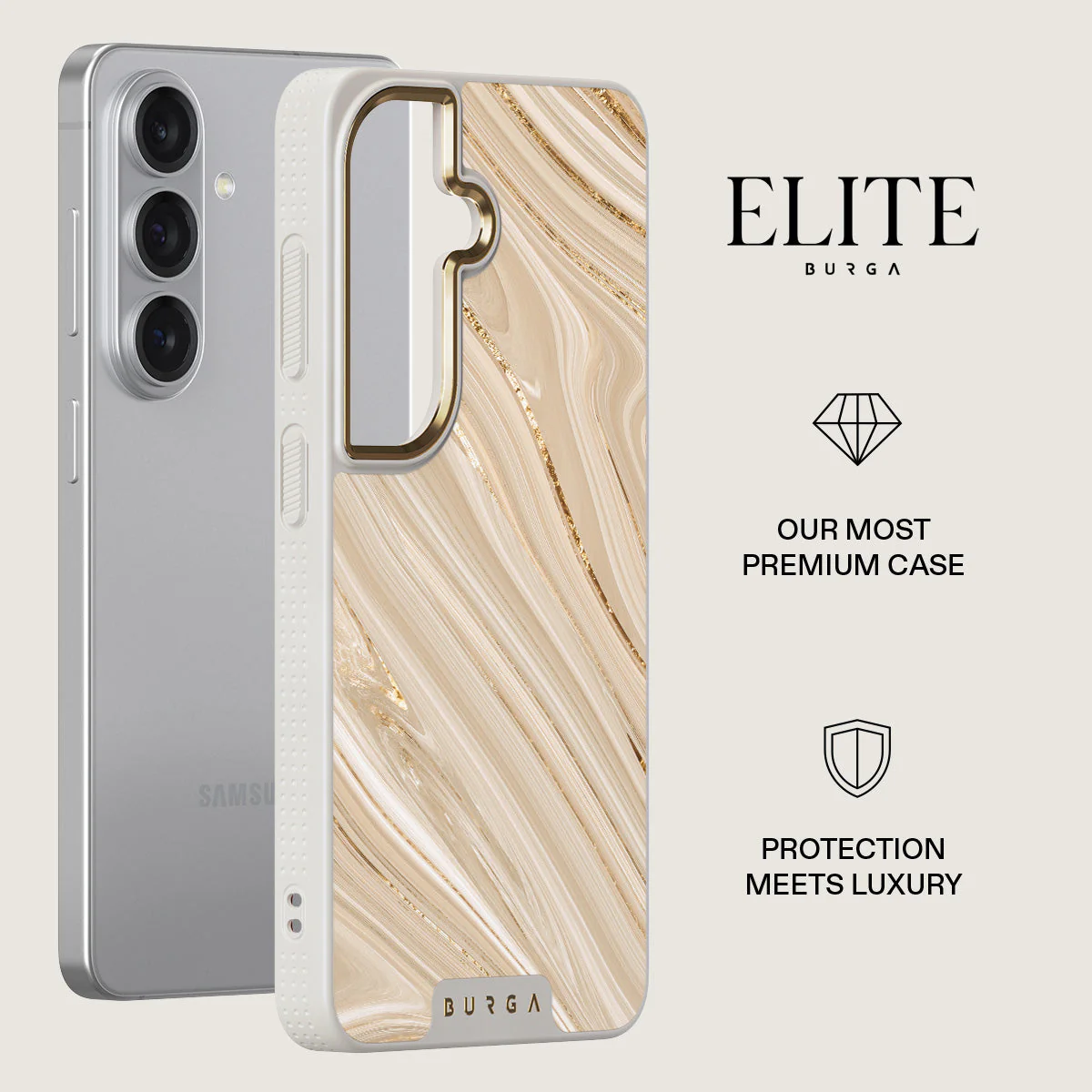 Full Glam - Beige Samsung Galaxy S26 Plus Case - Image 27