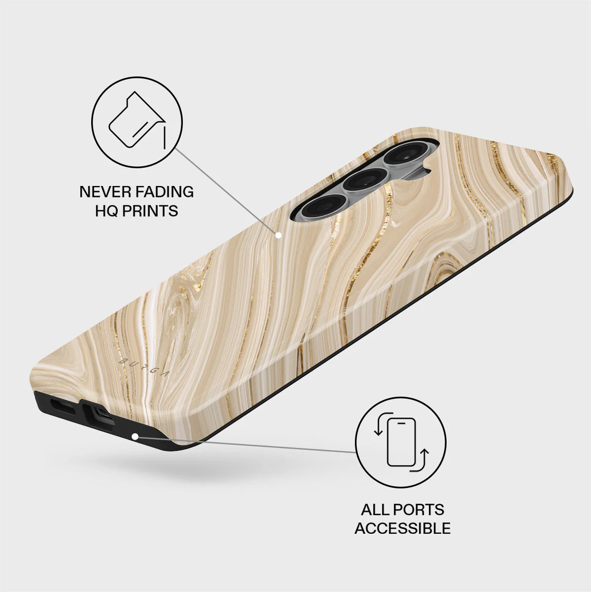 Full Glam - Beige Samsung Galaxy S26 Plus Case - Image 3