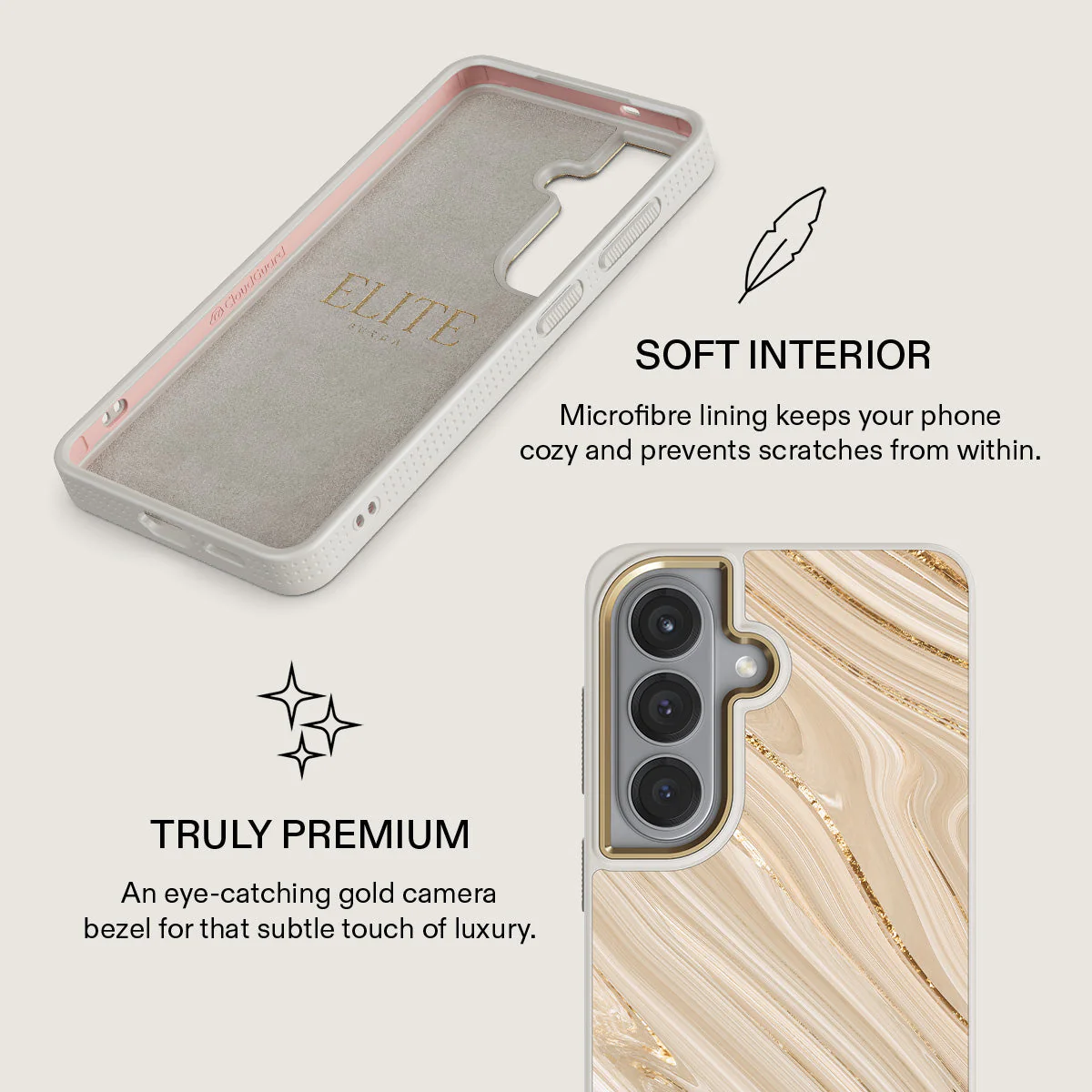 Full Glam - Beige Samsung Galaxy S26 Plus Case - Image 31
