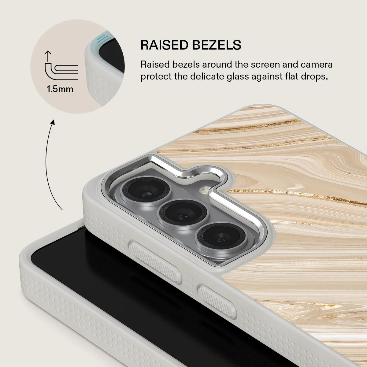 Full Glam - Beige Samsung Galaxy S26 Plus Case - Image 36