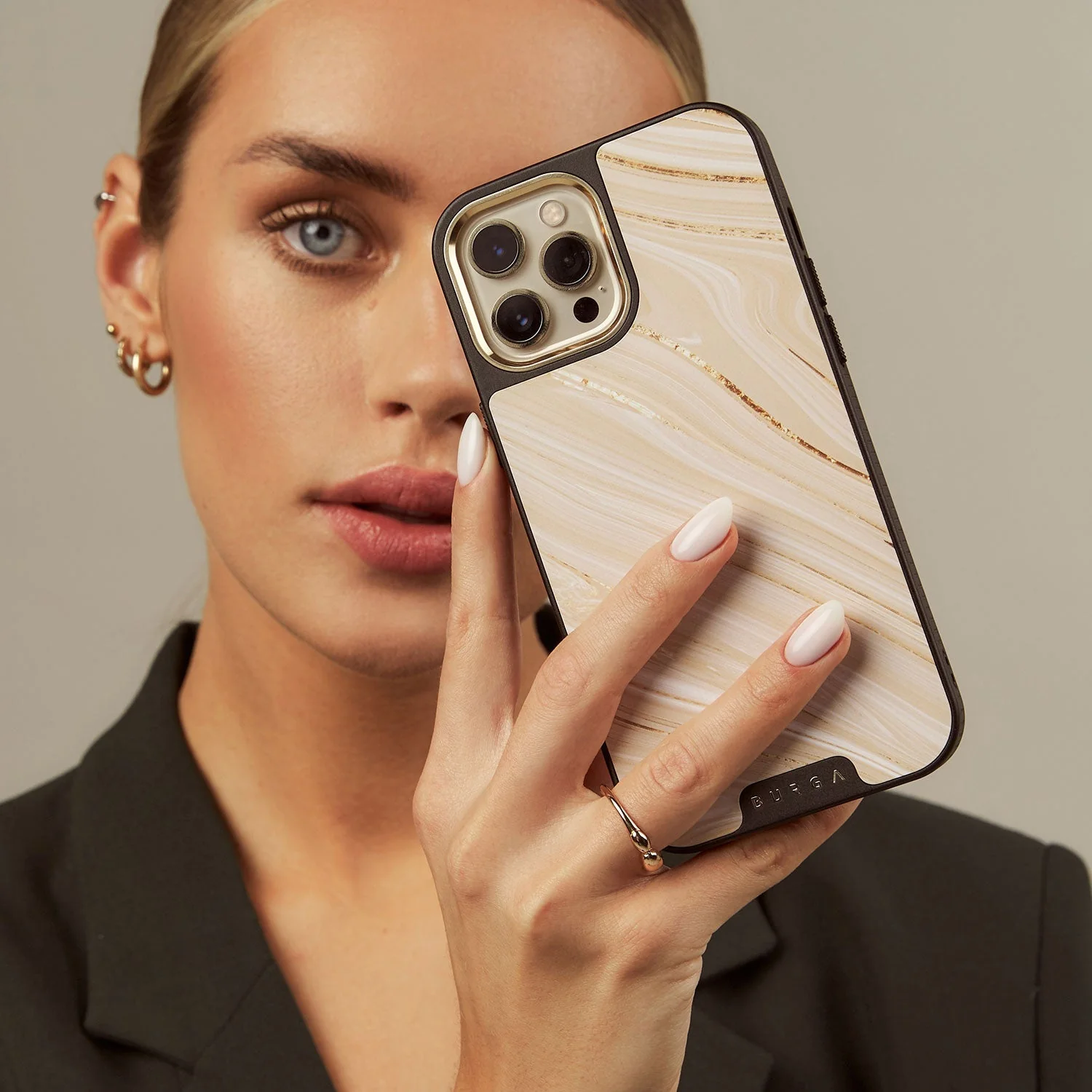 Full Glam - Beige Samsung Galaxy S26 Plus Case - Image 45