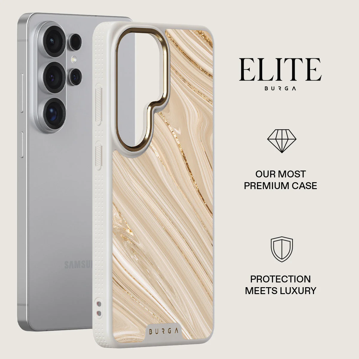 Full Glam - Beige Samsung Galaxy S26 Ultra Case - Image 27