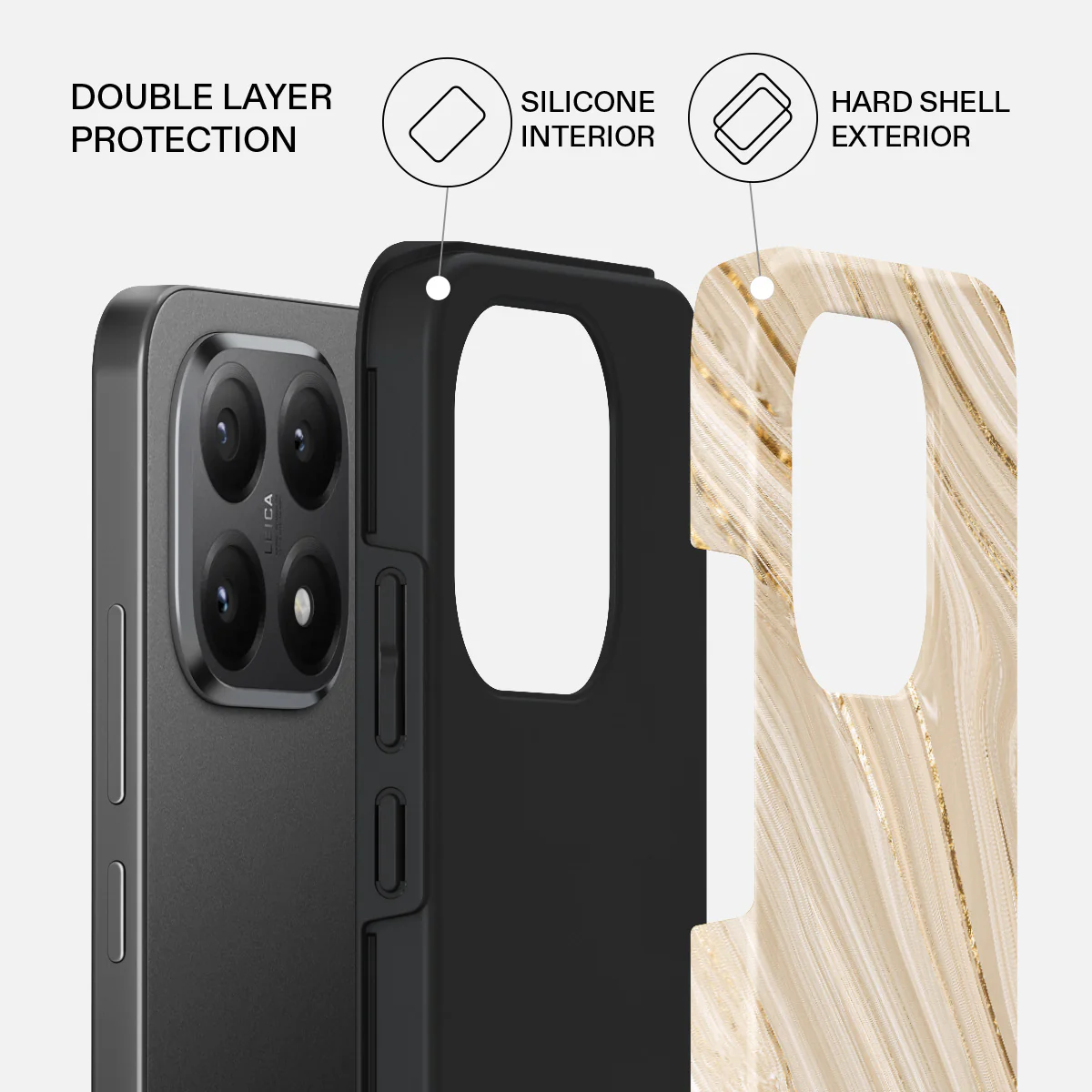 Full Glam - Beige Xiaomi 15T Case - Image 2