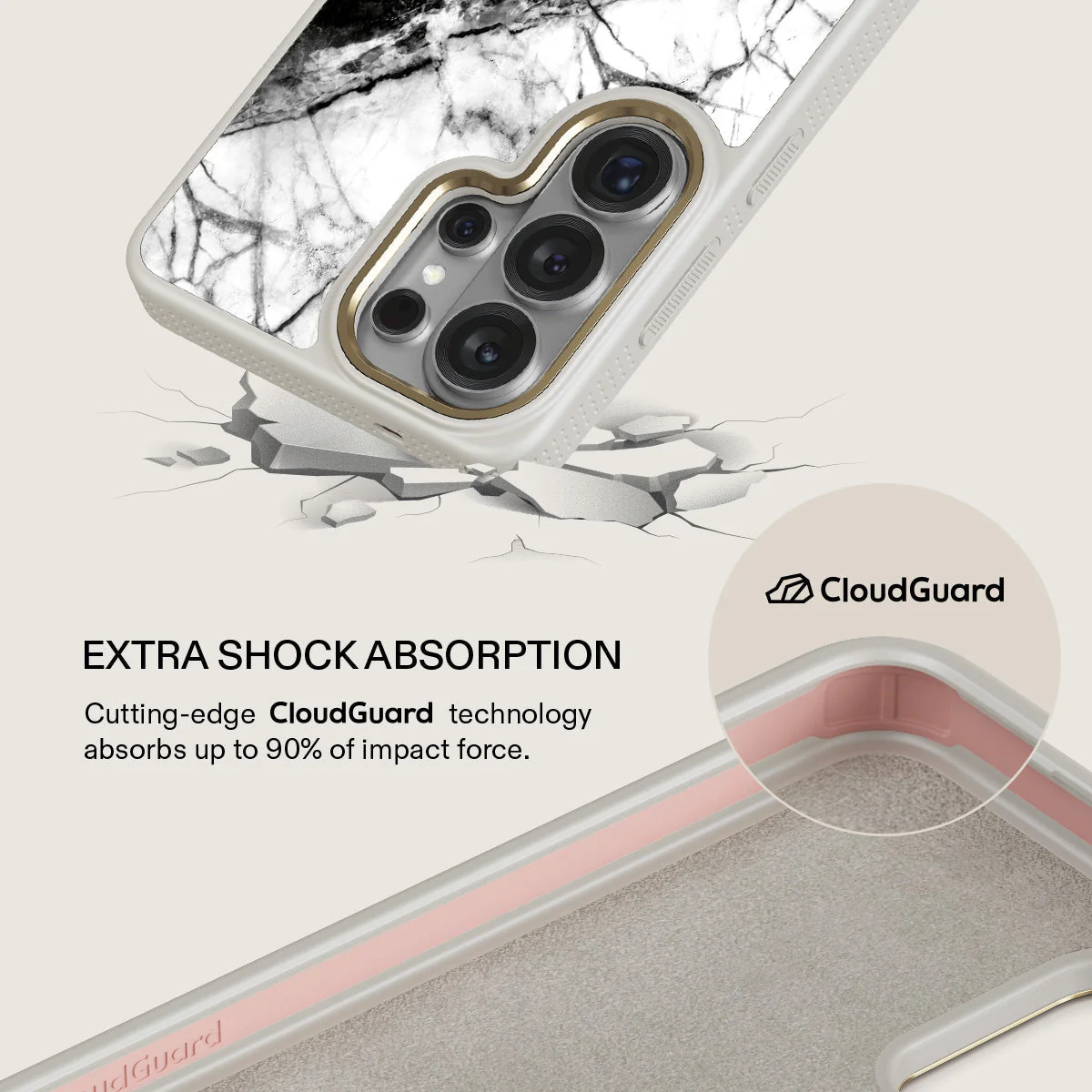 Fatal Contradiction - Black & White Marble Samsung Galaxy S26 Ultra Case - Image 28