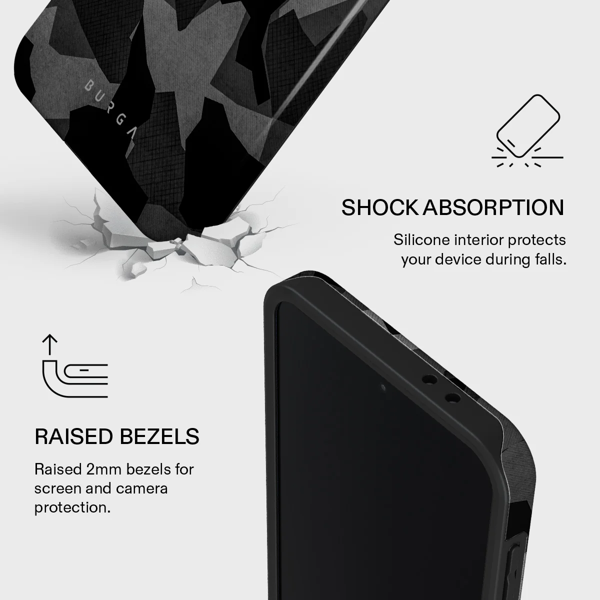 Night Black Camouflage - Samsung Galaxy A37 5G Case - Image 4