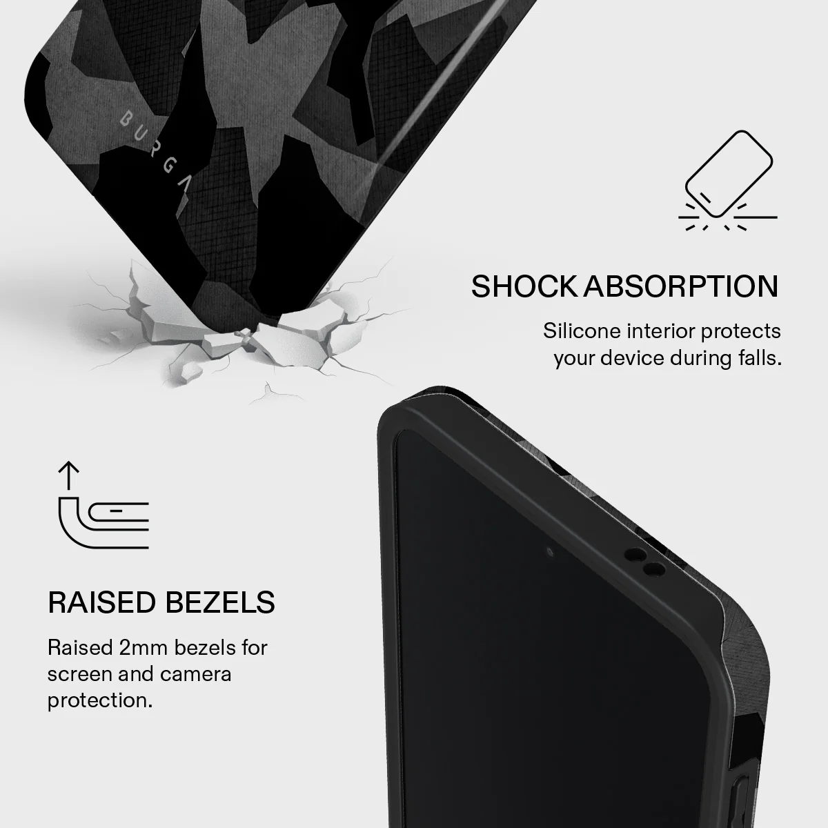 Night Black Camouflage - Samsung Galaxy A57 5G Case - Image 4