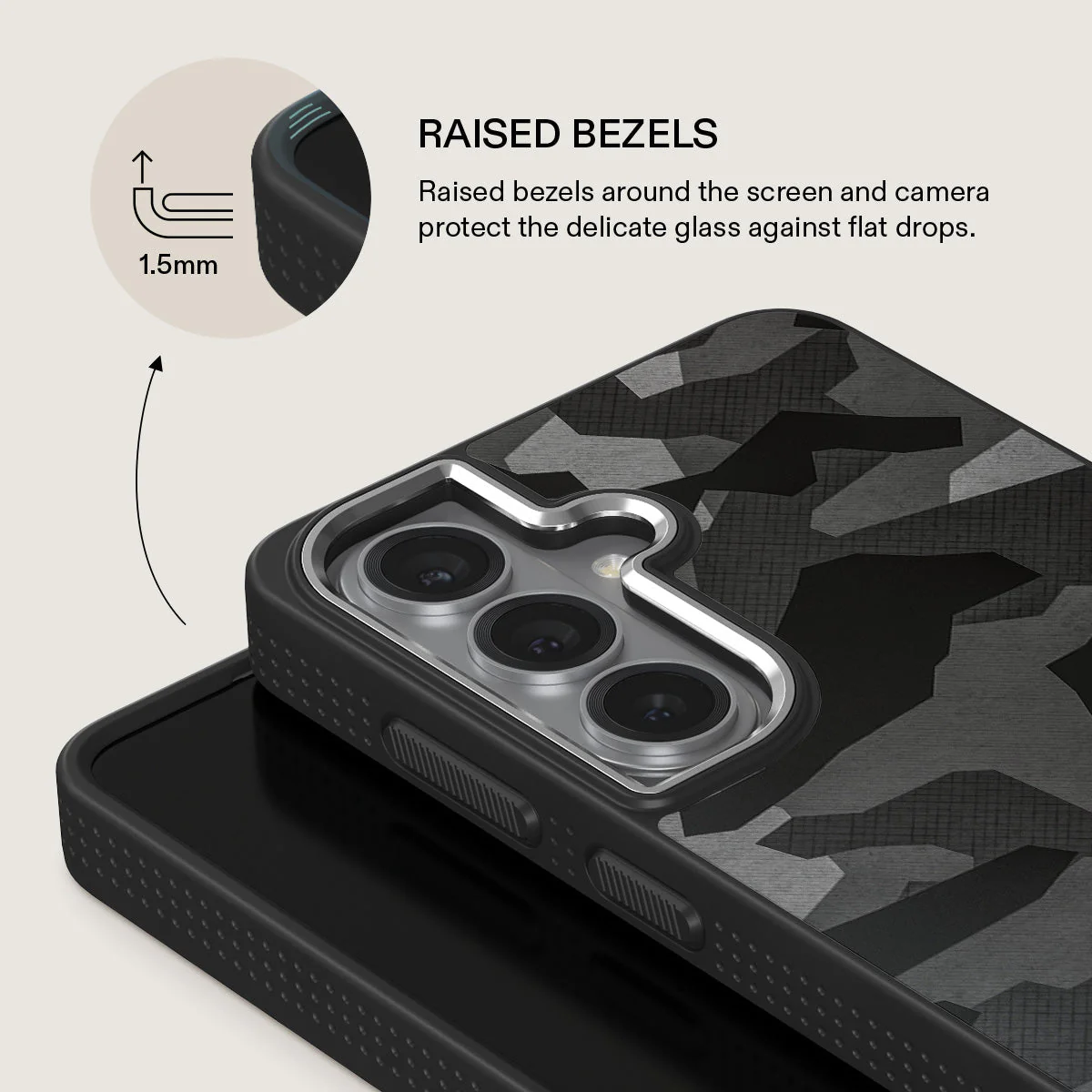 Night Black Camouflage - Samsung Galaxy S26 Case - Image 22