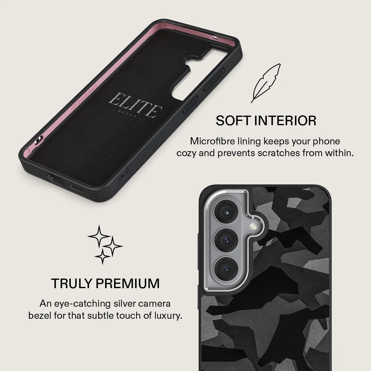 Night Black Camouflage - Samsung Galaxy S26 Plus Case - Image 24