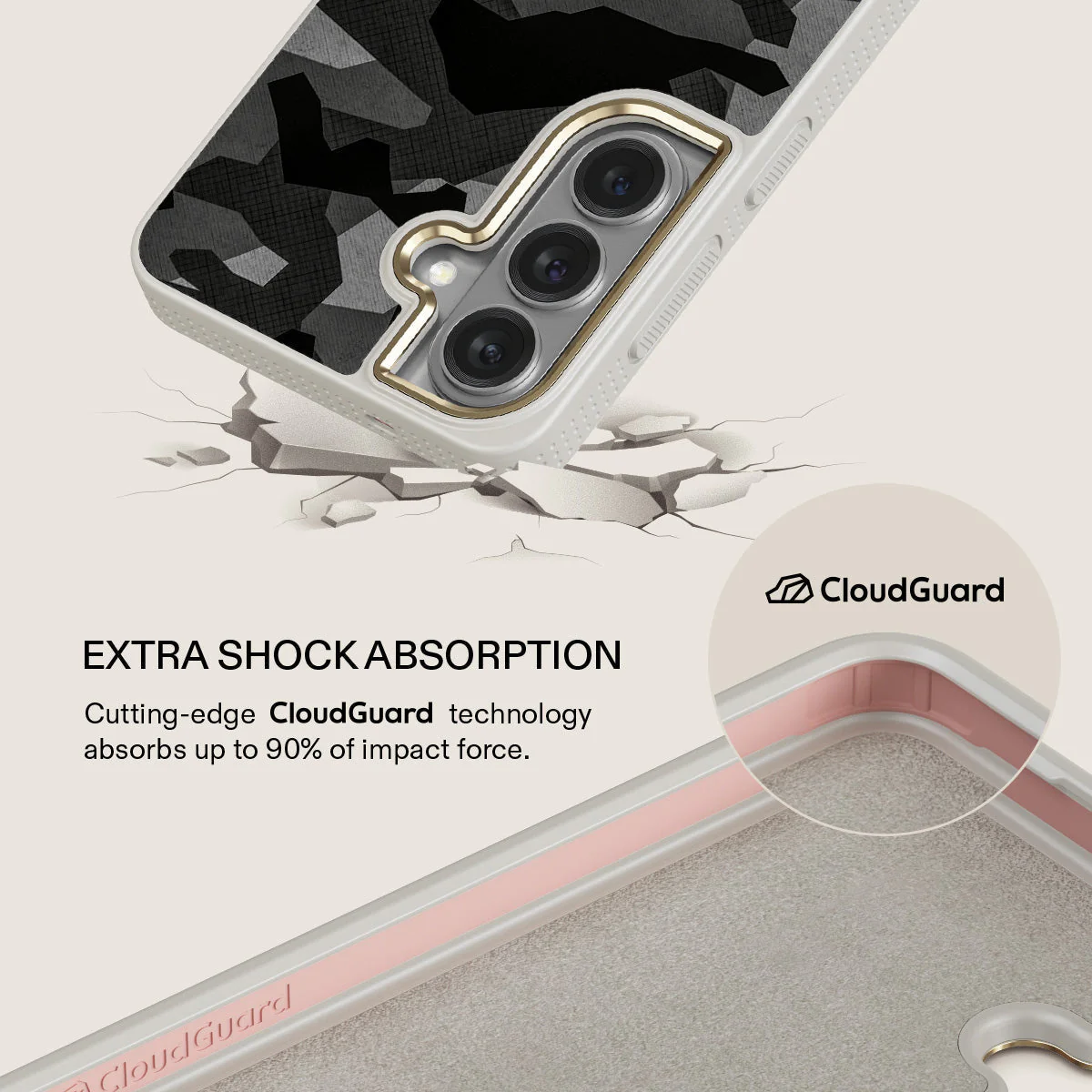 Night Black Camouflage - Samsung Galaxy S26 Plus Case - Image 28