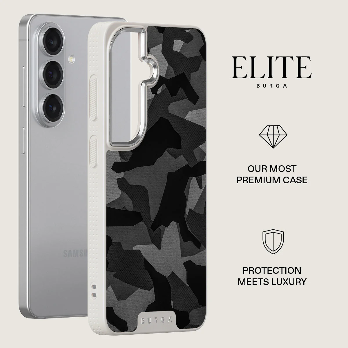 Night Black Camouflage - Samsung Galaxy S26 Plus Case - Image 34