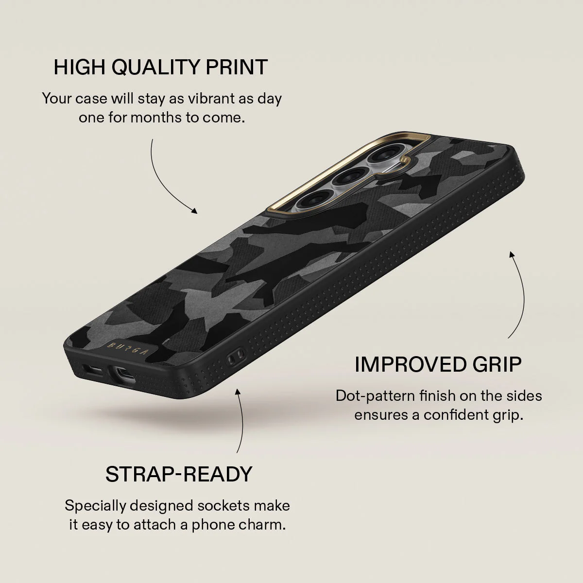 Night Black Camouflage - Samsung Galaxy S26 Plus Case - Image 9