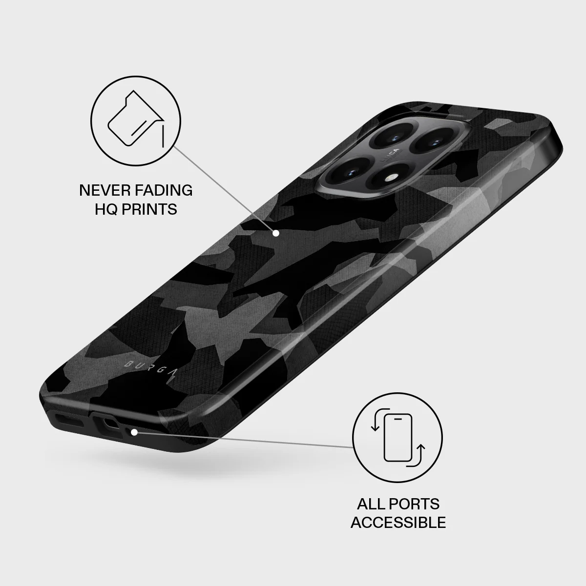 Night Black Camouflage - Xiaomi 15T Case - Image 3