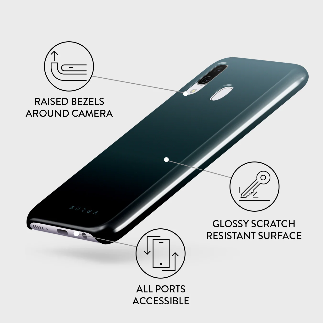 Black Hole - Samsung Galaxy A40 Case - Image 3