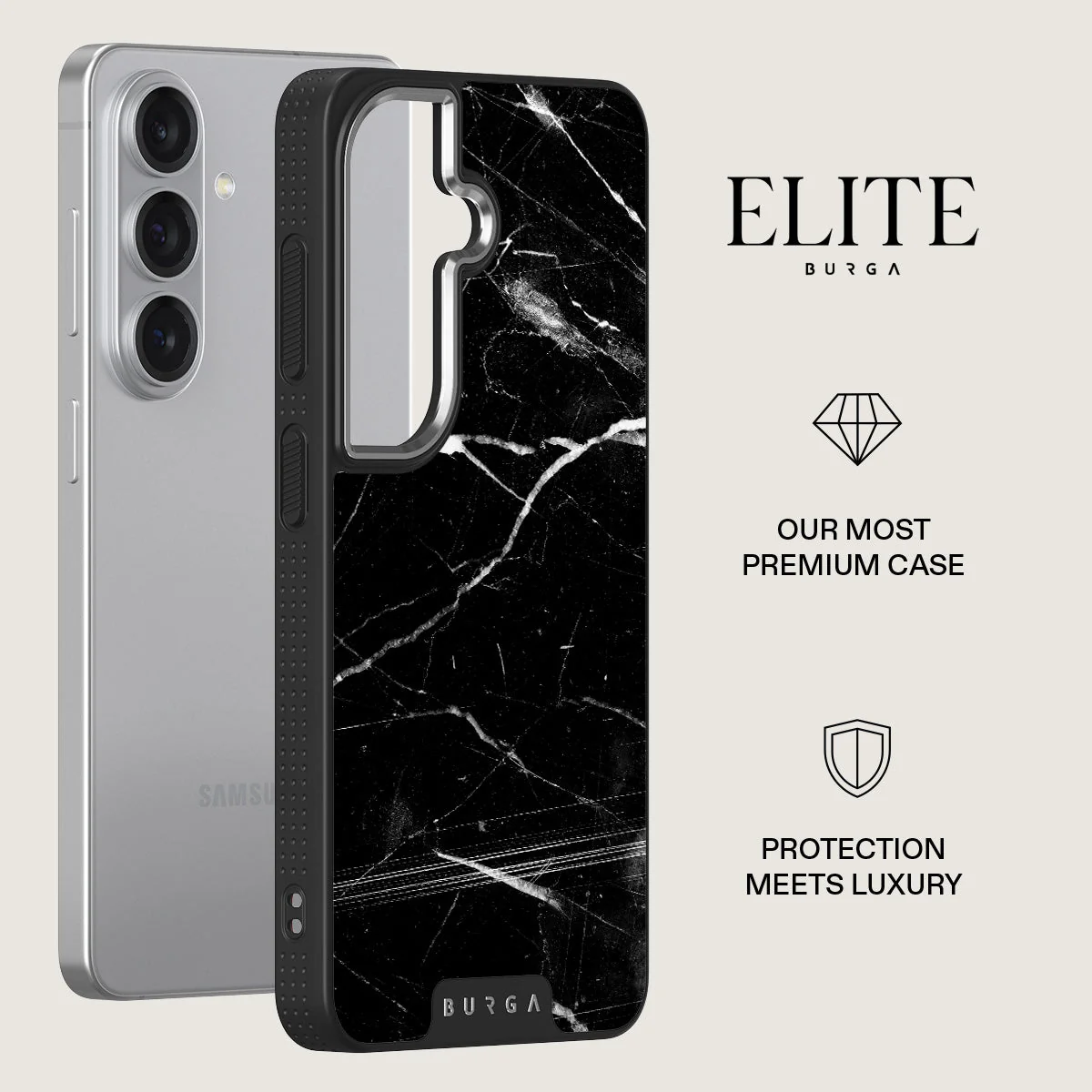 Noir Origin - Black Marble Samsung Galaxy S26 Case - Image 20