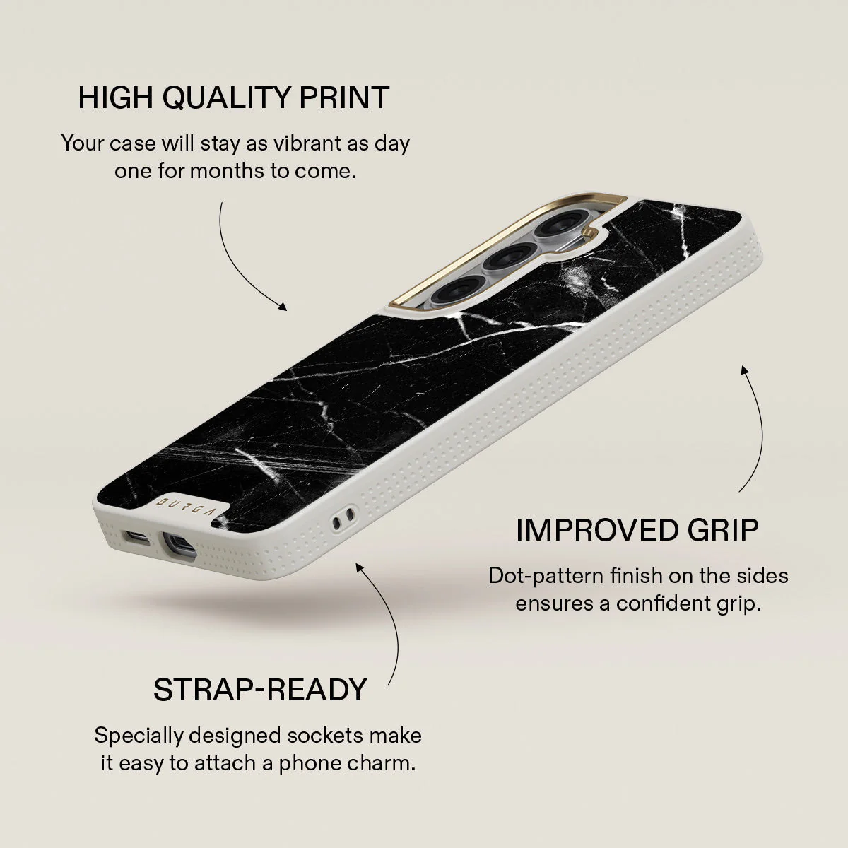 Noir Origin - Black Marble Samsung Galaxy S26 Case - Image 30