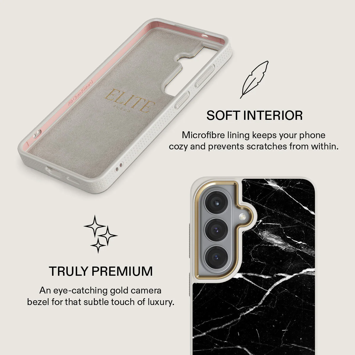 Noir Origin - Black Marble Samsung Galaxy S26 Case - Image 31