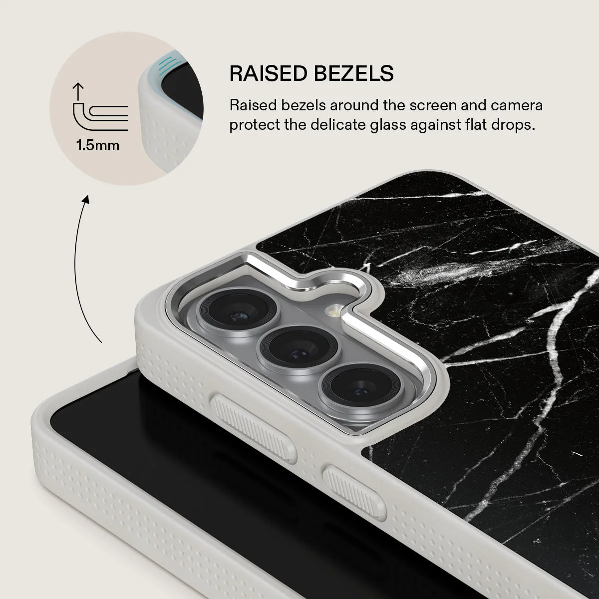 Noir Origin - Black Marble Samsung Galaxy S26 Case - Image 36