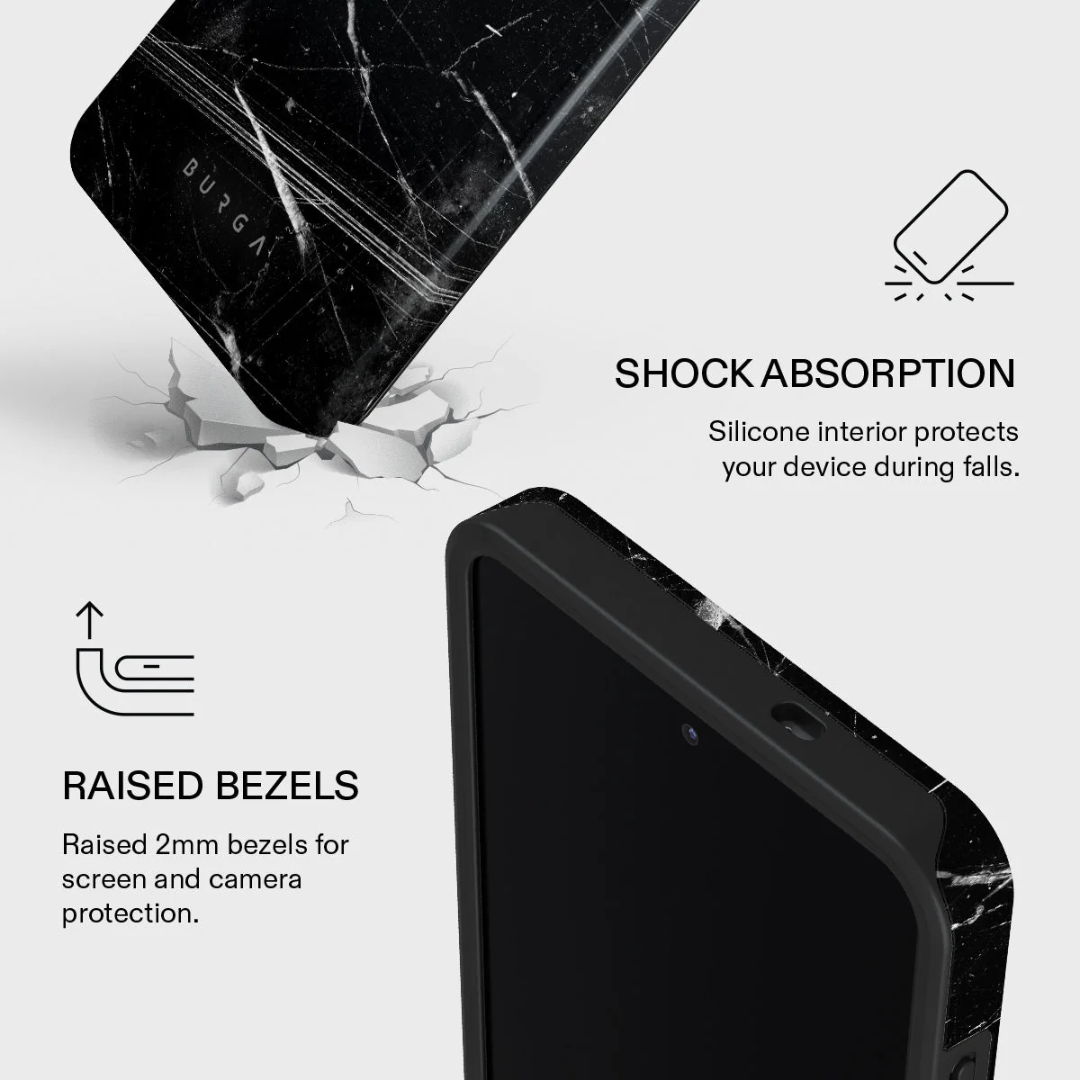 Noir Origin - Black Marble Samsung Galaxy S26 Case - Image 4