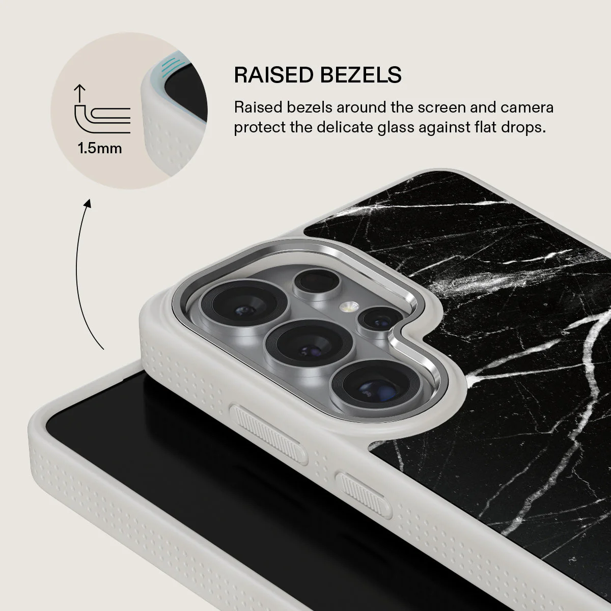 Noir Origin - Black Marble Samsung Galaxy S26 Ultra Case - Image 36