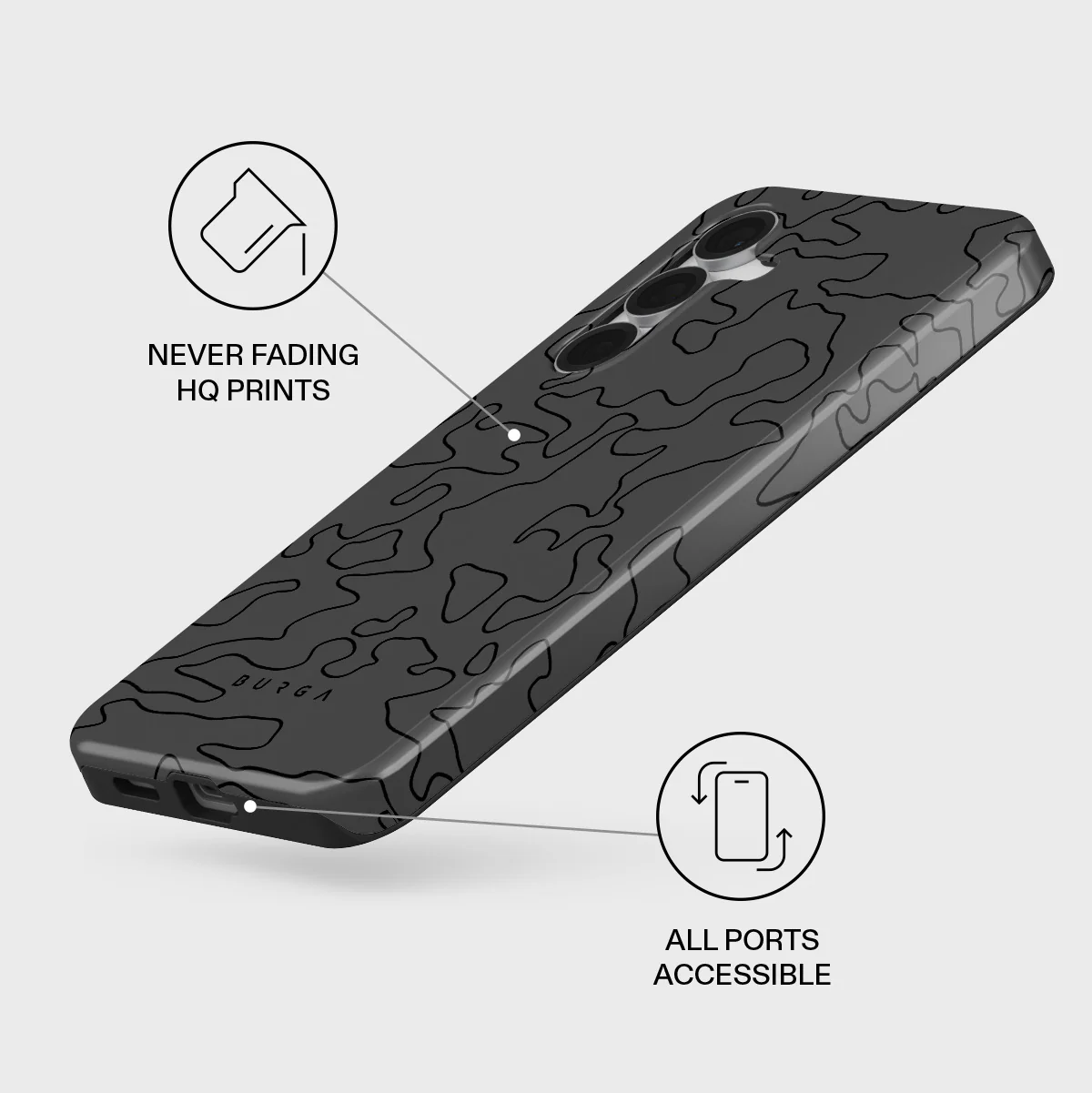 Black Rock - Samsung Galaxy S25 FE Case - Image 3