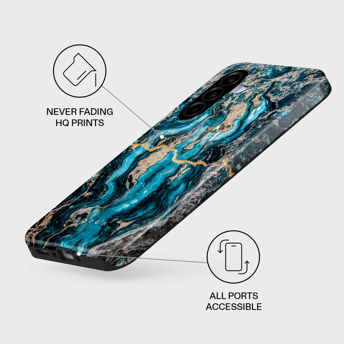 Mystic River - Blue Marble Samsung Galaxy A37 5G Case - Image 3