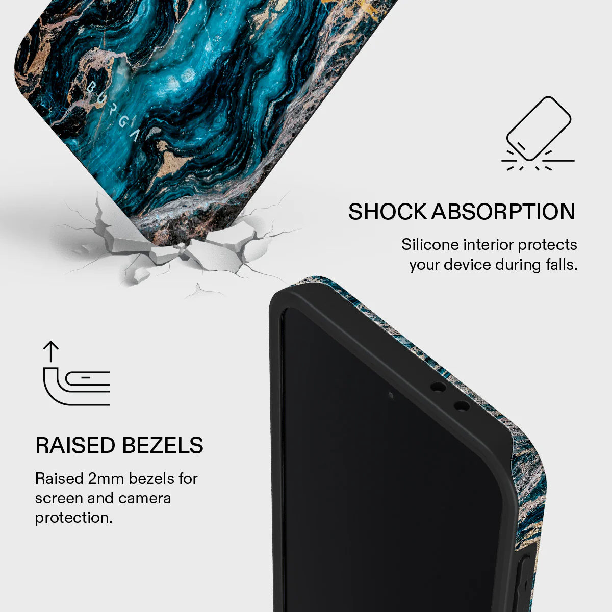 Mystic River - Blue Marble Samsung Galaxy A37 5G Case - Image 4