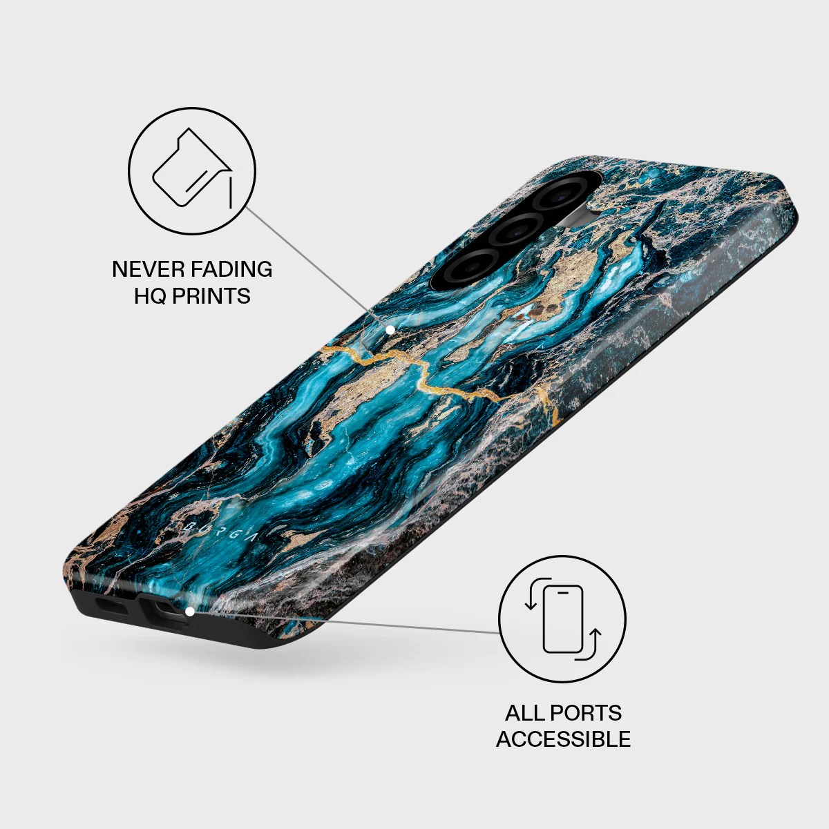 Mystic River - Blue Marble Samsung Galaxy A57 5G Case - Image 3