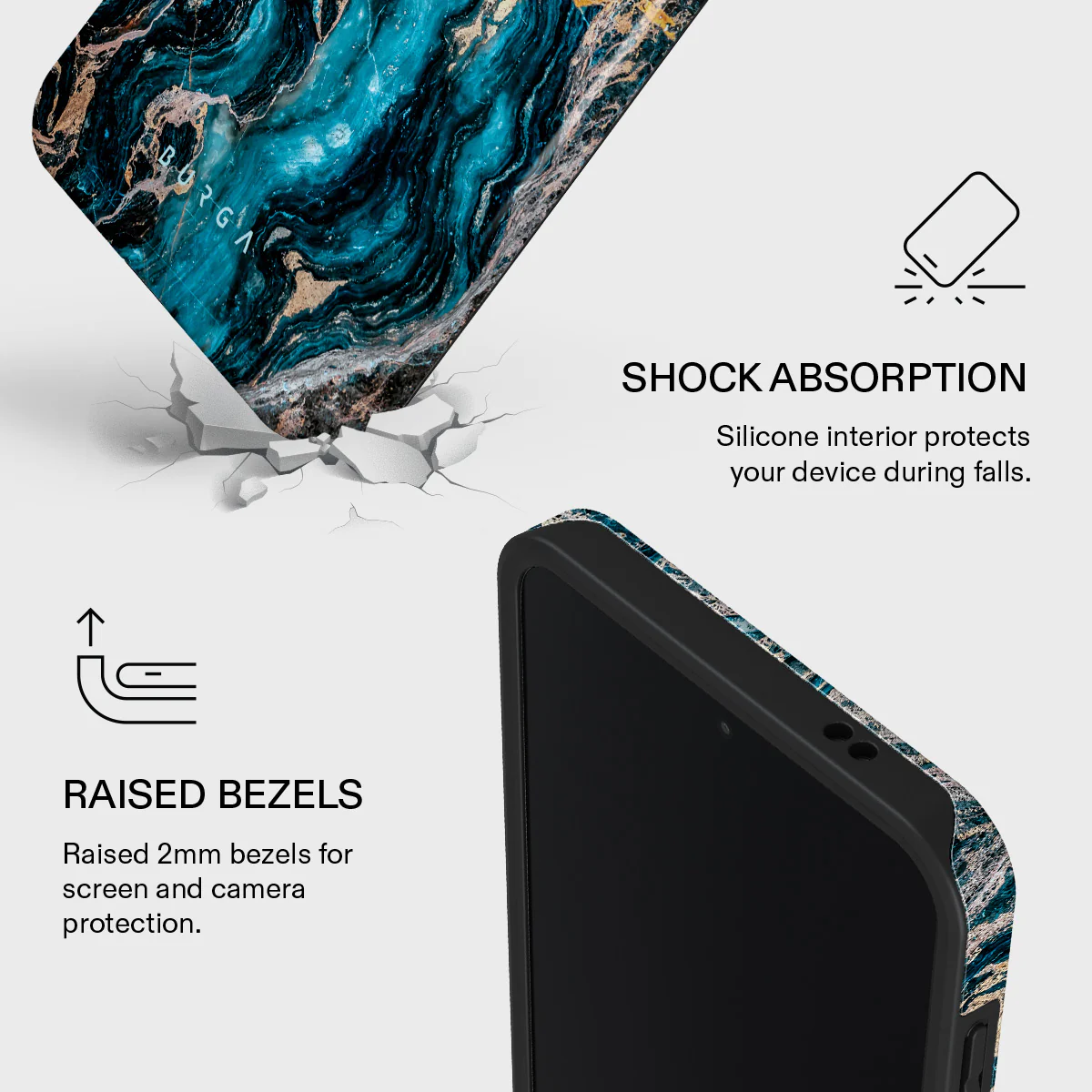 Mystic River - Blue Marble Samsung Galaxy A57 5G Case - Image 4