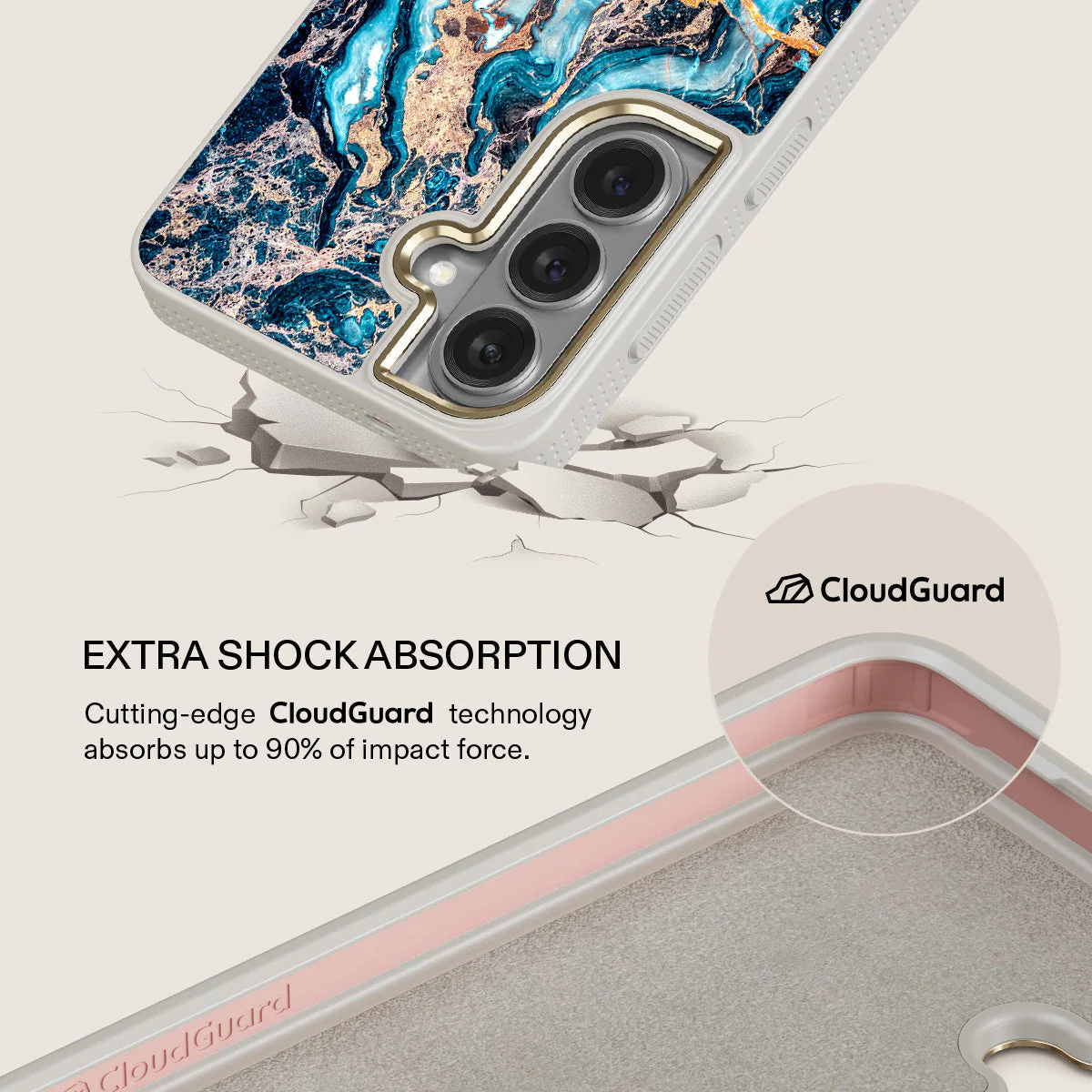 Mystic River - Blue Marble Samsung Galaxy S26 Case - Image 28