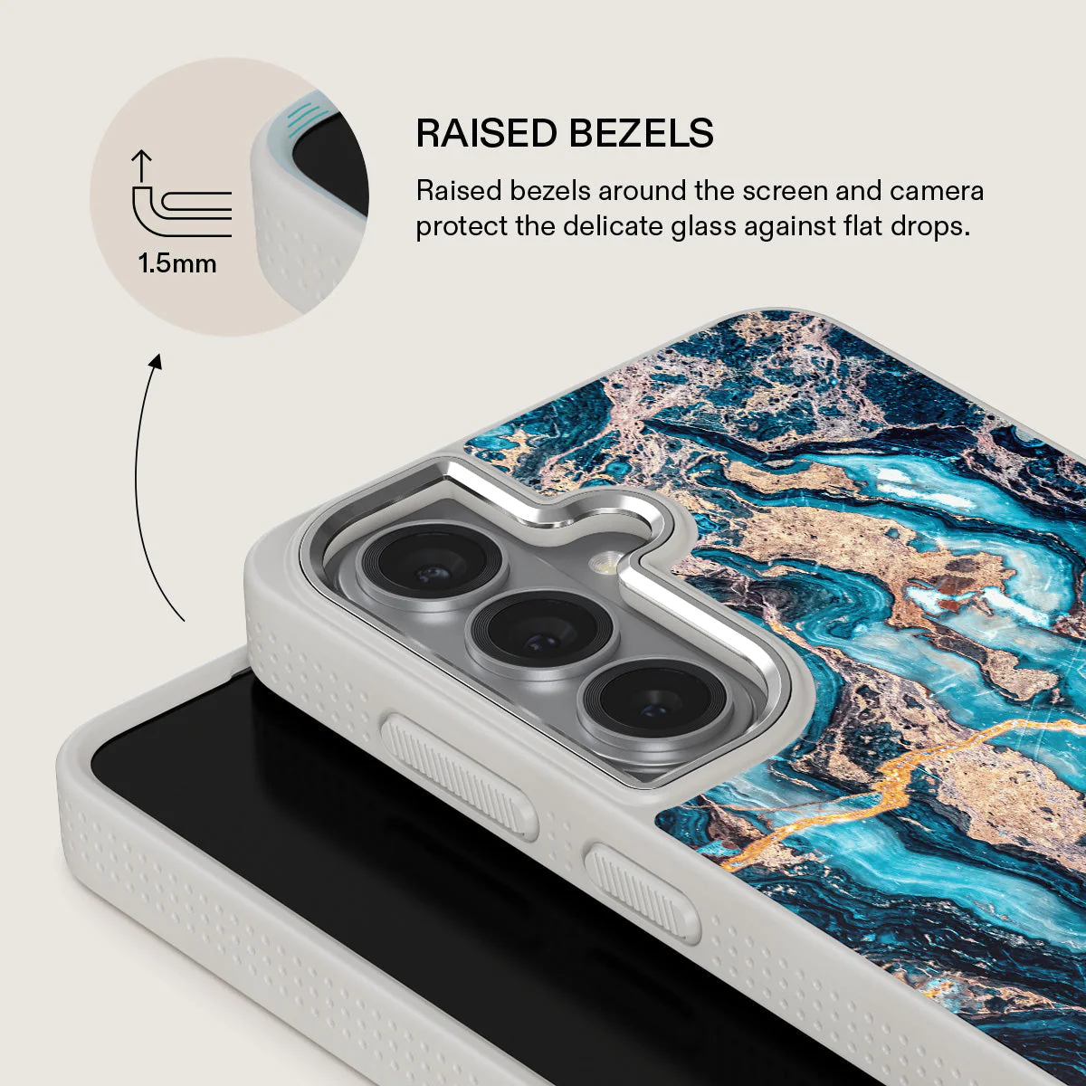 Mystic River - Blue Marble Samsung Galaxy S26 Case - Image 36