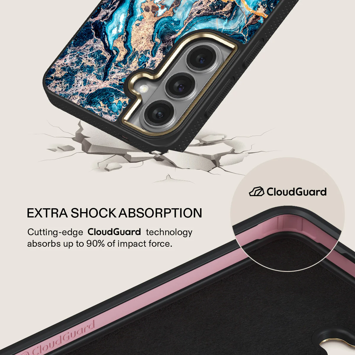 Mystic River - Blue Marble Samsung Galaxy S26 Case - Image 7