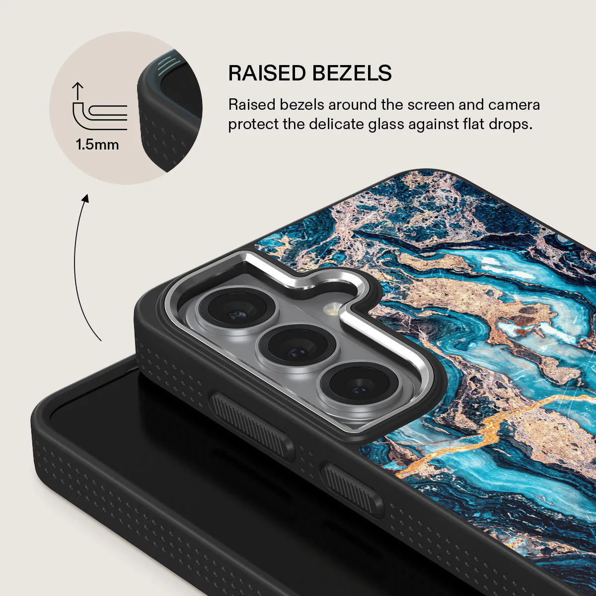 Mystic River - Blue Marble Samsung Galaxy S26 Plus Case - Image 22