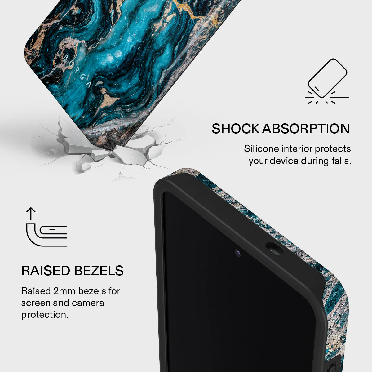 Mystic River - Blue Marble Samsung Galaxy S26 Plus Case - Image 4