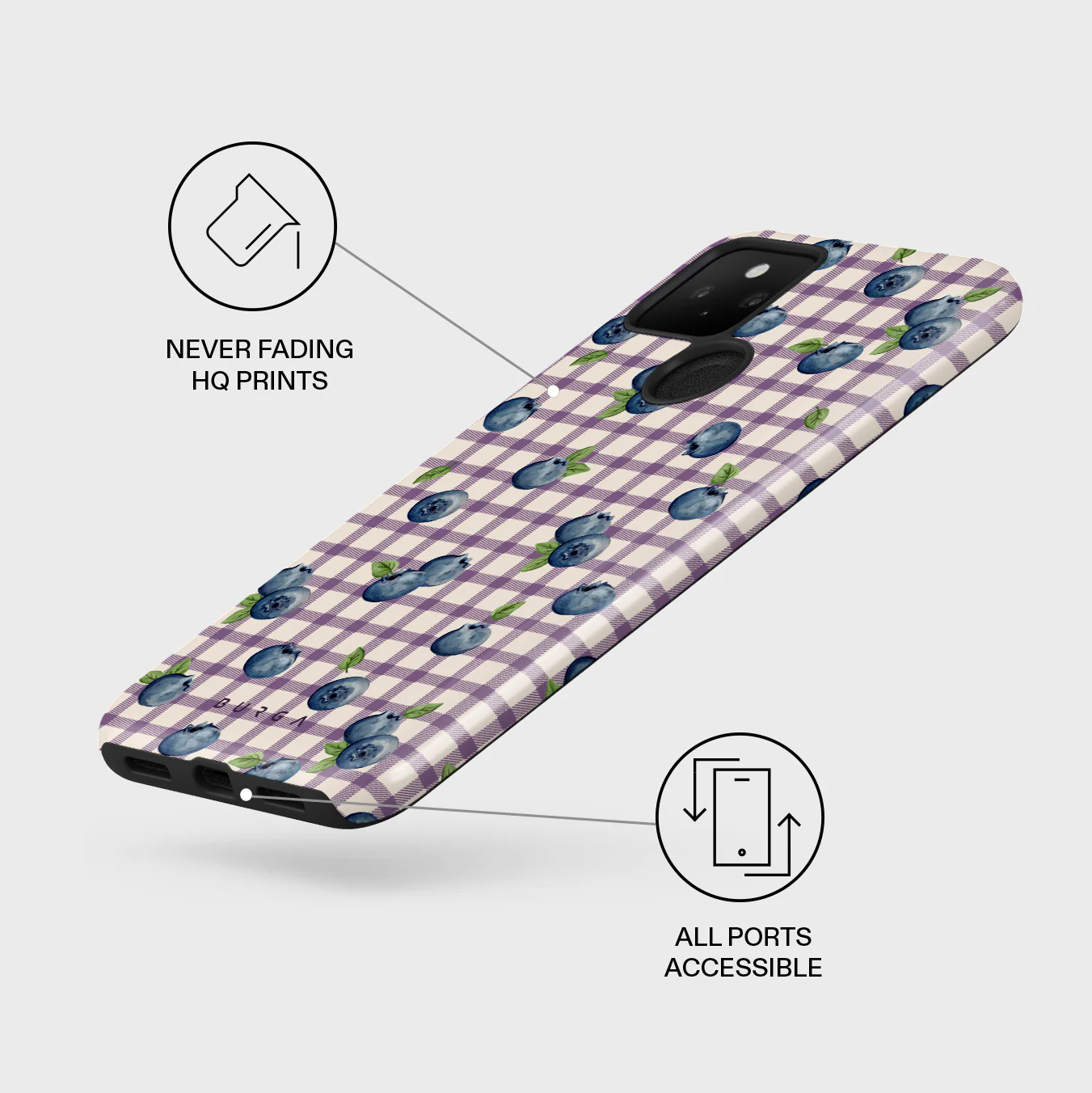 Blueberry Muffin - Google Pixel 5 Case - Image 3
