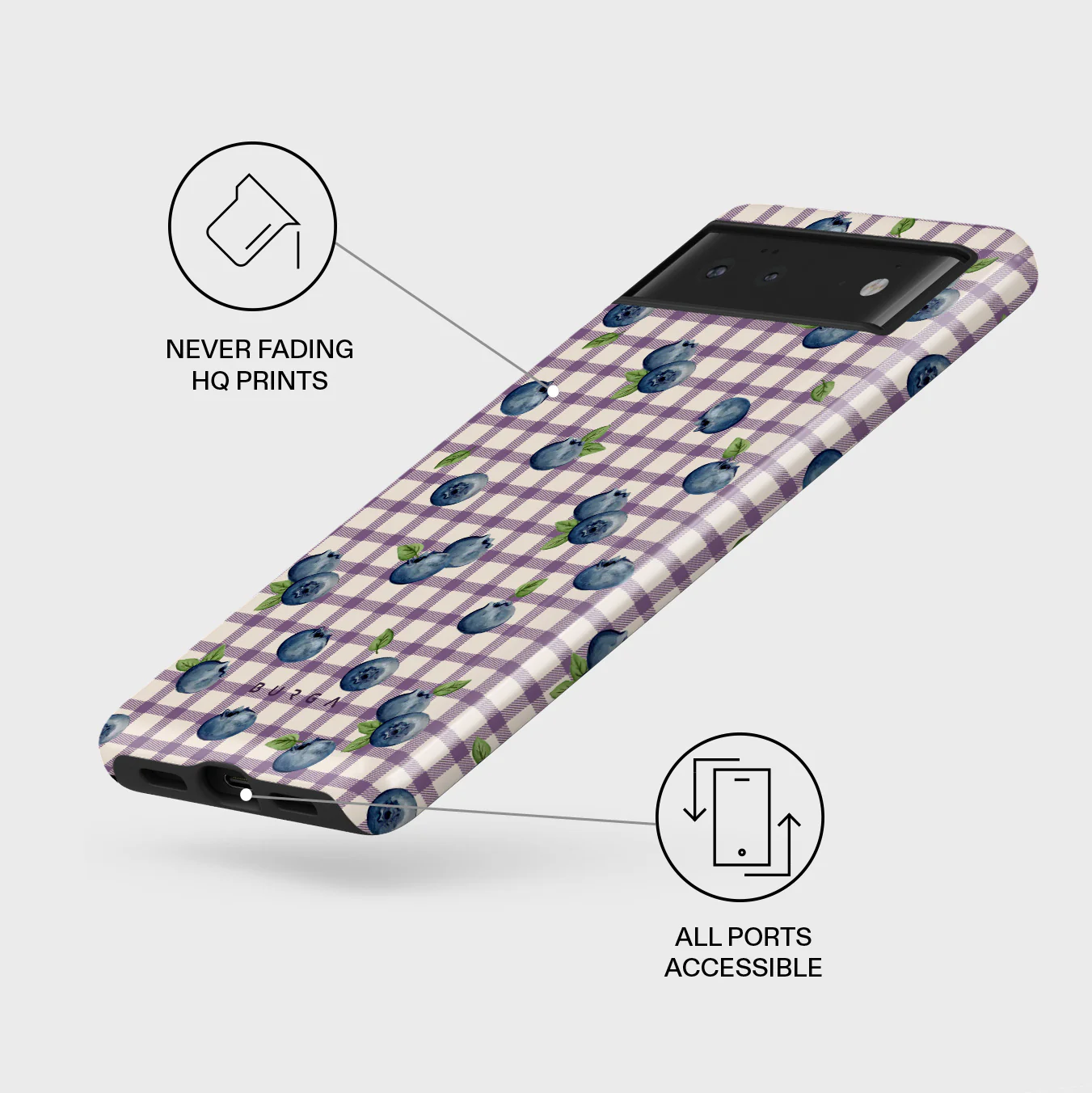 Blueberry Muffin - Google Pixel 6 Case - Image 3